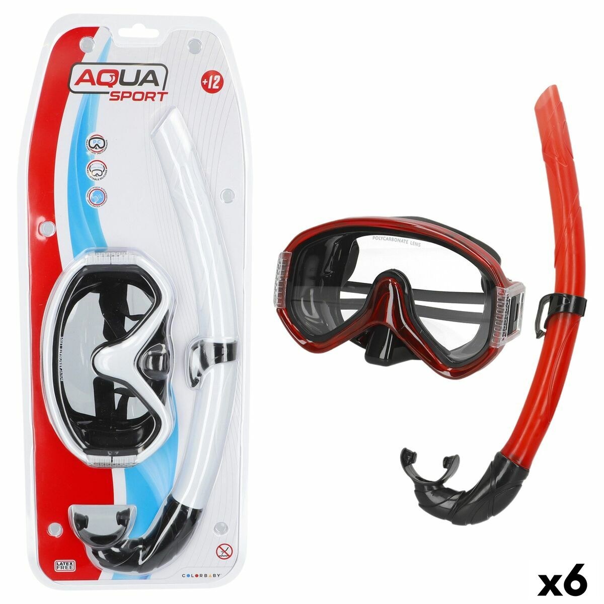Snorkel Goggles and Tube (6 Units)