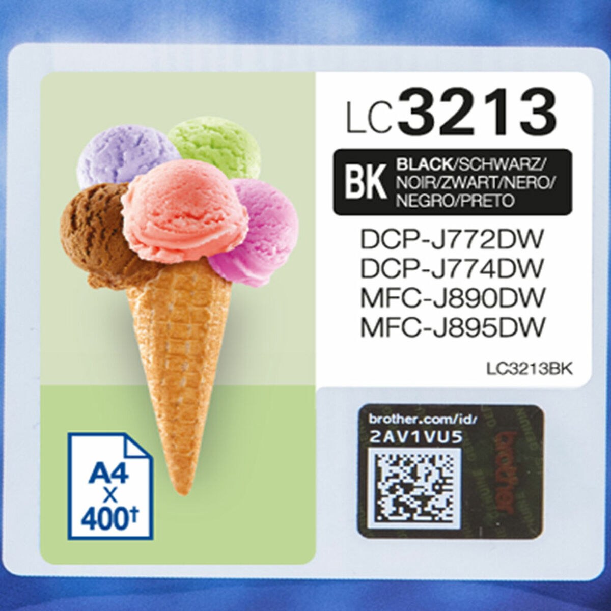 Картридж с оригинальными чернилами LC3213BK Чёрный