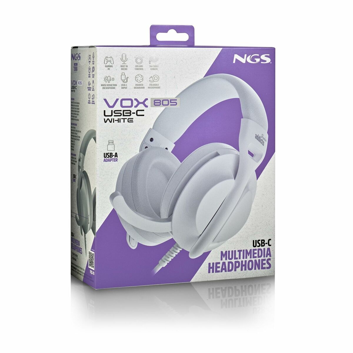 Наушники VOX805USBCWHITE Белый
