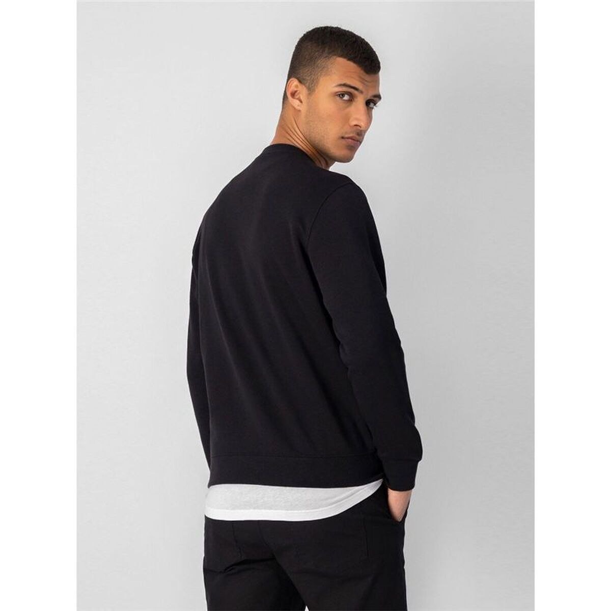 Men’s Sweatshirt without Hood Black