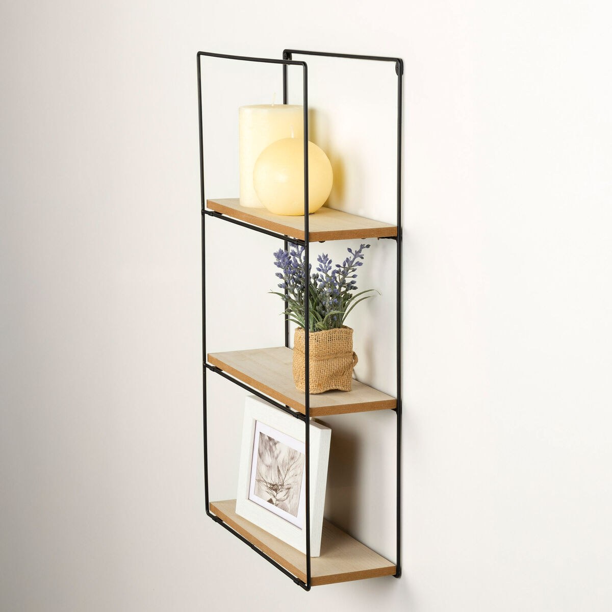 Полка Железо Деревянный MDF 30 x 50 x 10 cm (4 штук)