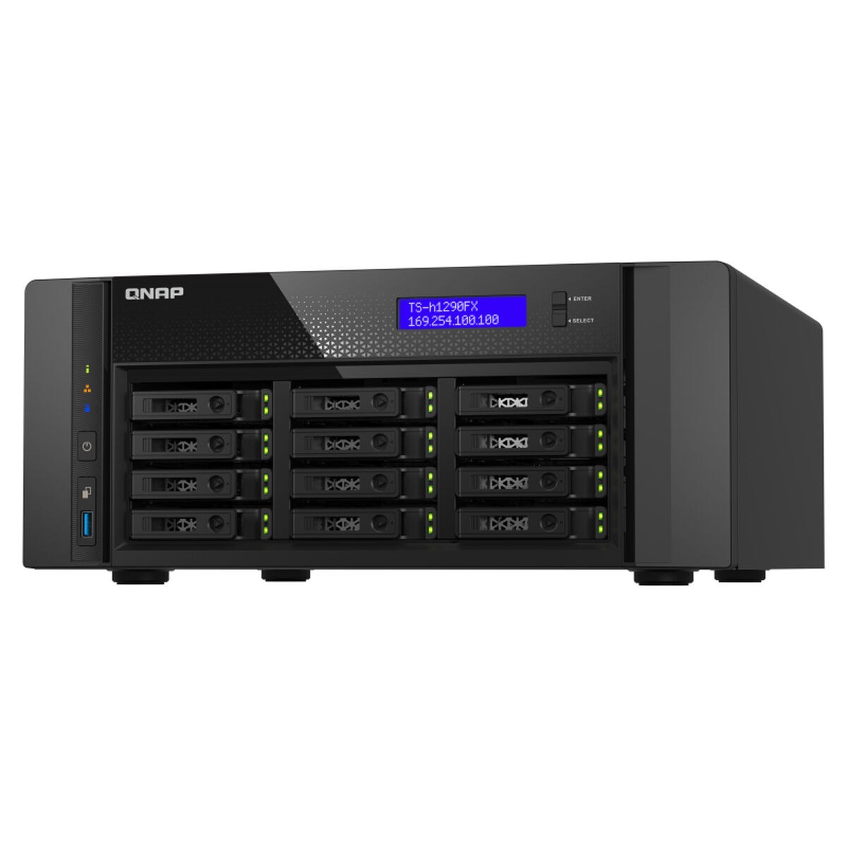 NAS Network Storage TS-H1290FX-7232P-64G Black