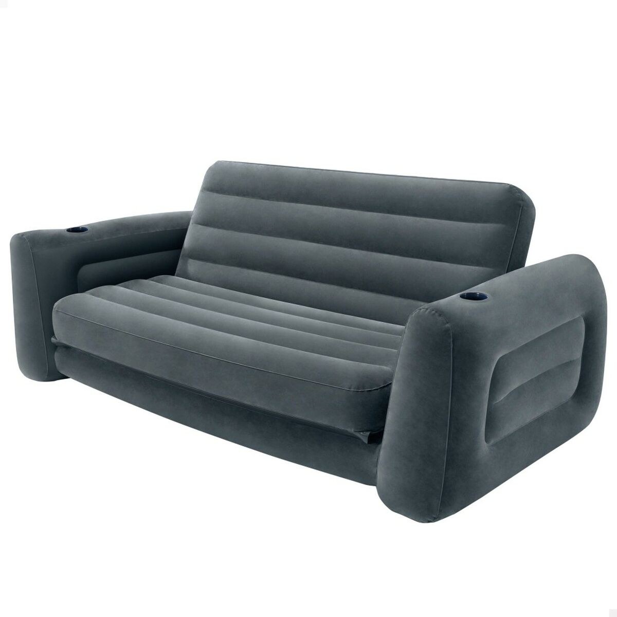 Inflatable Sofa bed Pull-Out 203 x 66 x 224 cm Grey