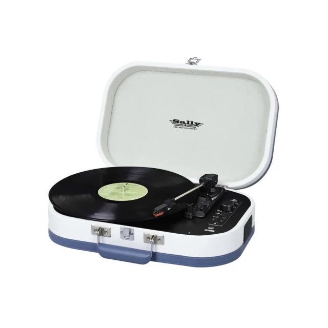Record Player TT 1020 BT USB Stereo Bluetooth Rechargeable battery Turquoise