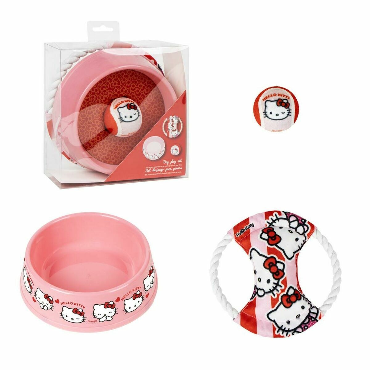 Welcome Gift Set for Dogs Розовый 21,0 x 21,0 x 8,8 cm 3 Предметы