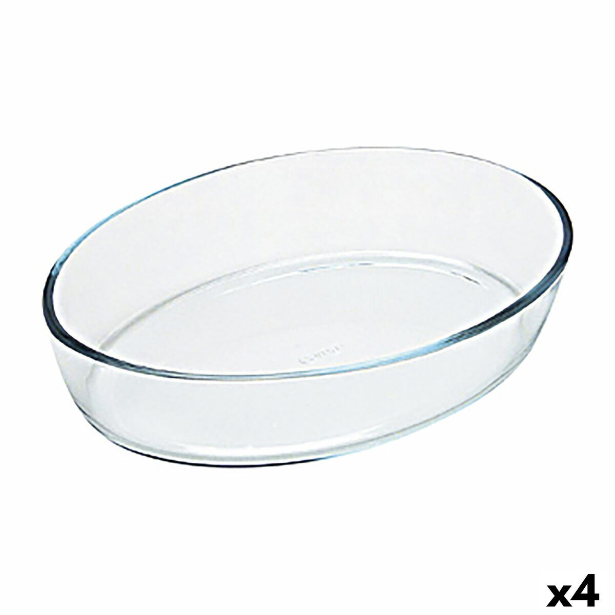 Форма для выпечки Classic Vidrio Прозрачный Cтекло овальная 40 x 28 x 7 cm (4 штук)