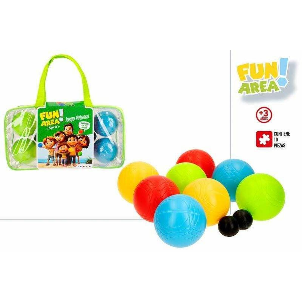 Boules Set Fun Area! 10 Pieces 31 x 8 x 16,5 cm
