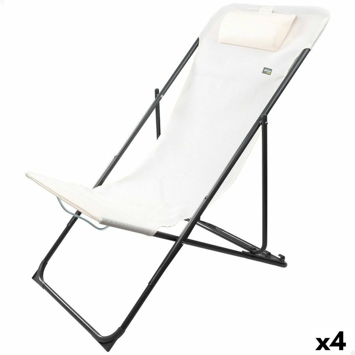 Reclining lounder White 53 x 87 x 78 cm (4 Units)