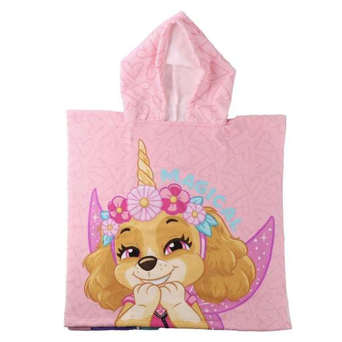 Пончо-полотенце с капюшоном Розовый 55 x 77 cm