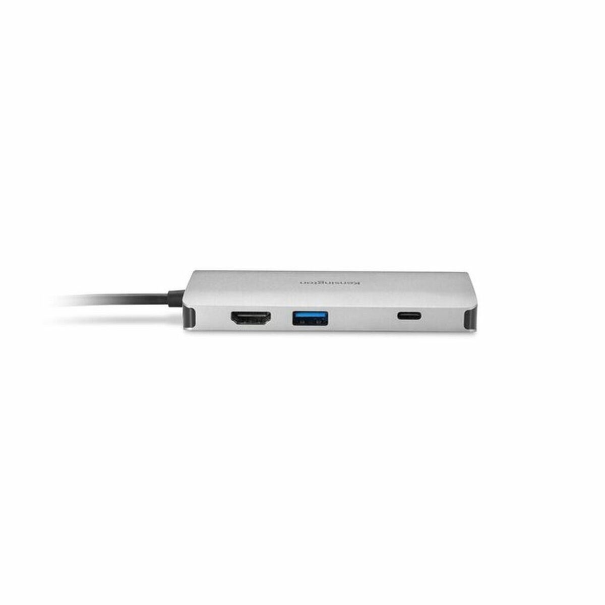 USB-разветвитель K33820WW Чёрный Серебристый