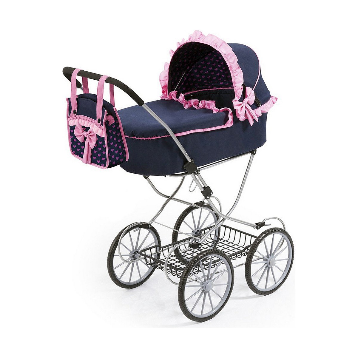 Коляска для кукол Dolls Pram Тёмно Синий 64 cm
