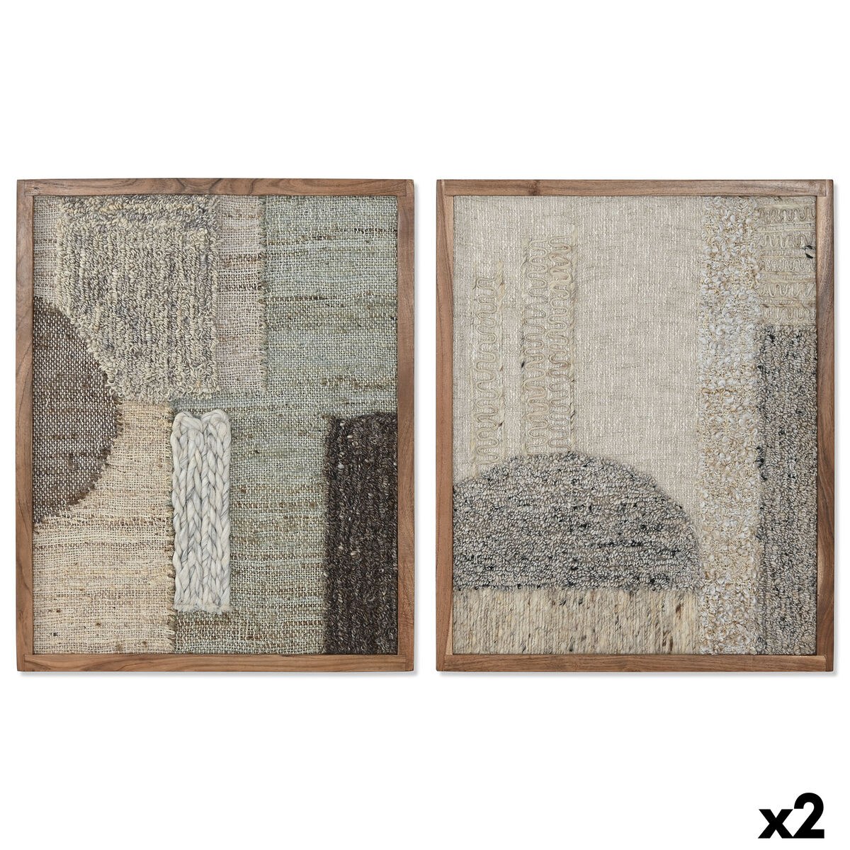 Картина Хлопок древесина акации 60 x 3 x 75 cm