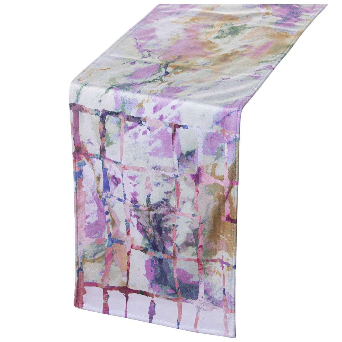 Table Runner Multicolour Textile Velvet