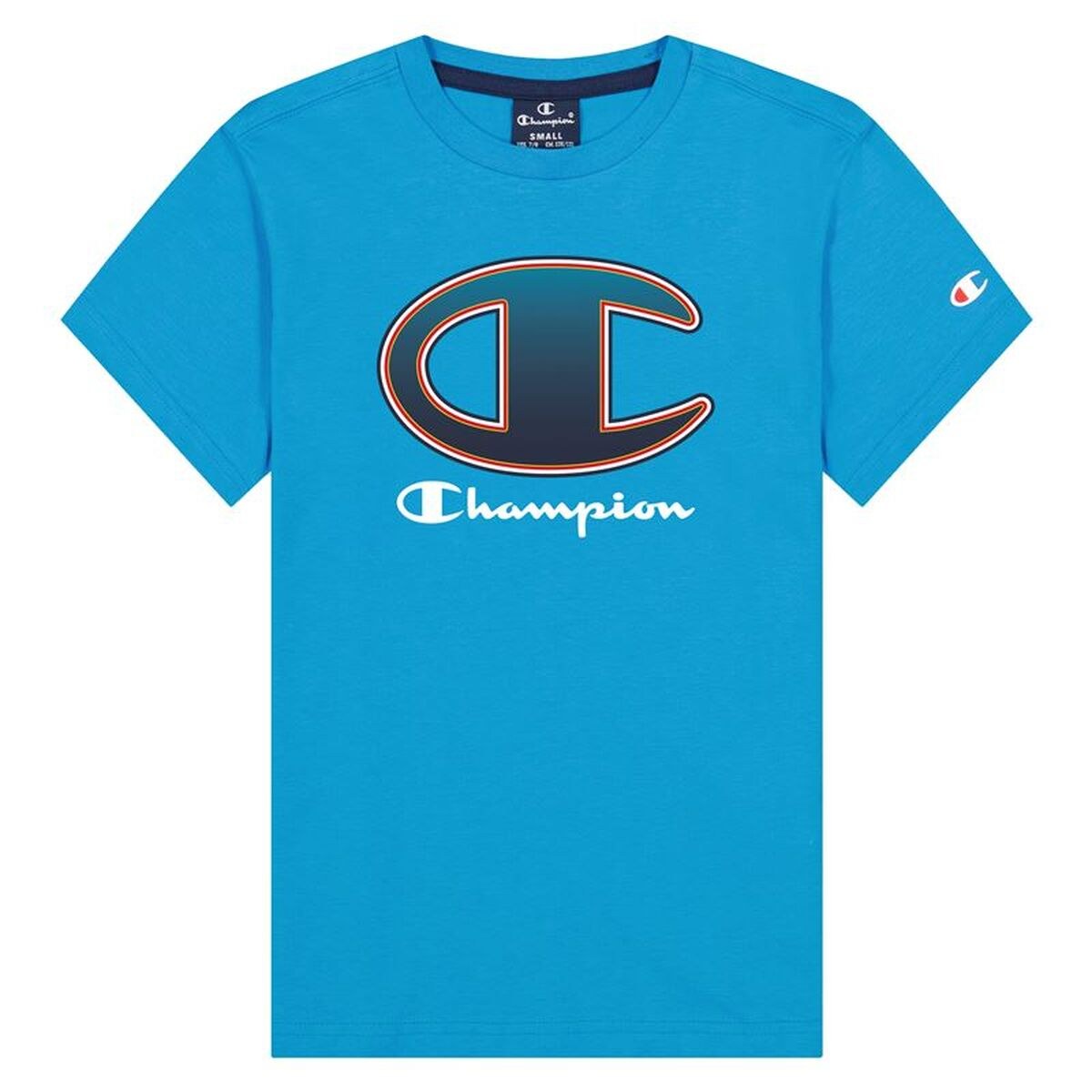 Детский Футболка с коротким рукавом Crewneck Big Logo Boy Blue Синий