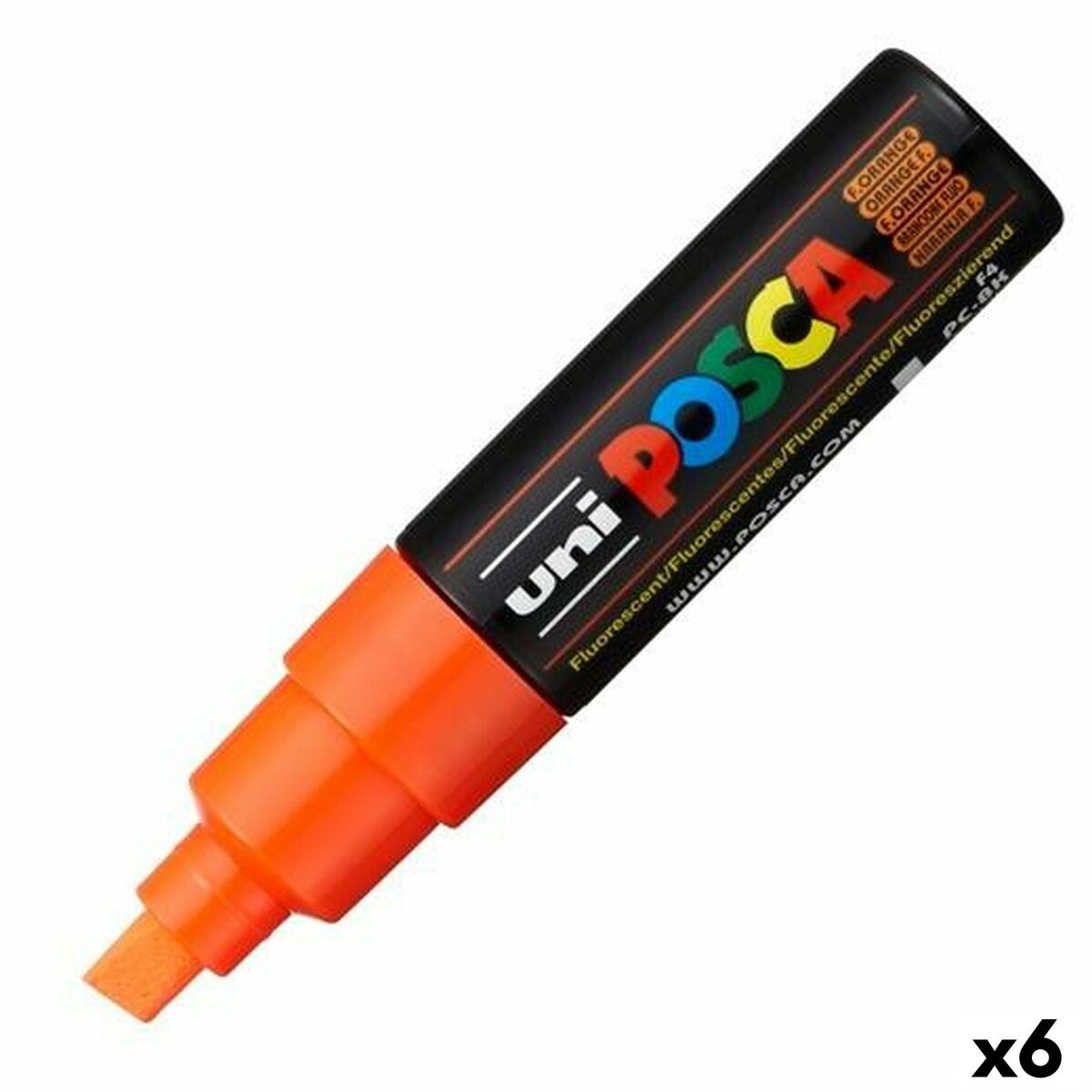 Фетр PC-8K Оранжевый 6 штук
