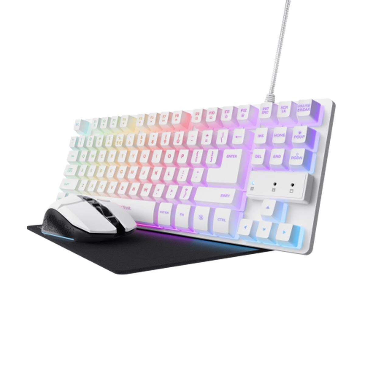Игровые клавиатура и мышь 25233 GXT794W Разноцветный QWERTY