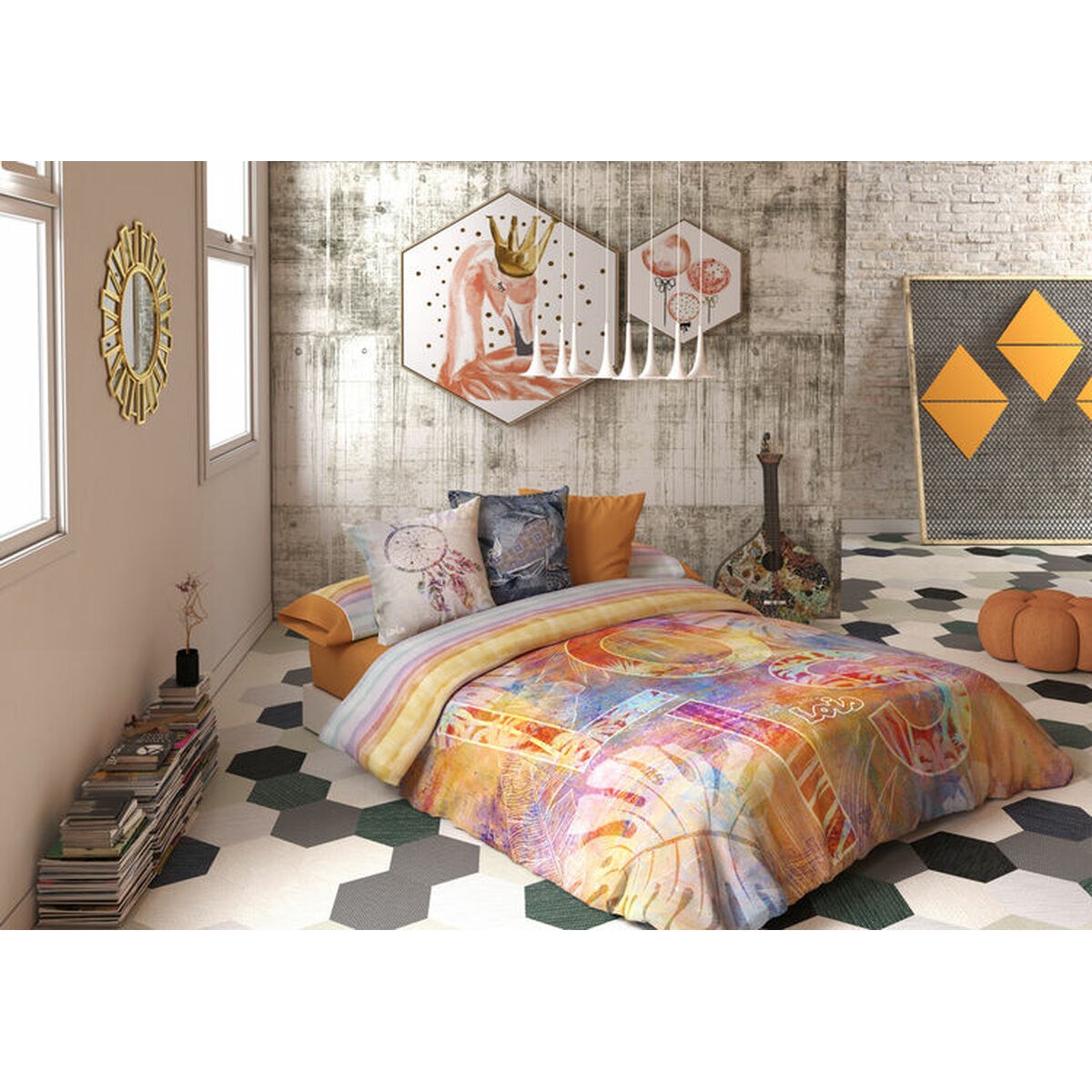 Комплект чехлов для одеяла CORSO P. Оранжевый 150 кровать 240 x 230 cm 4 Предметы