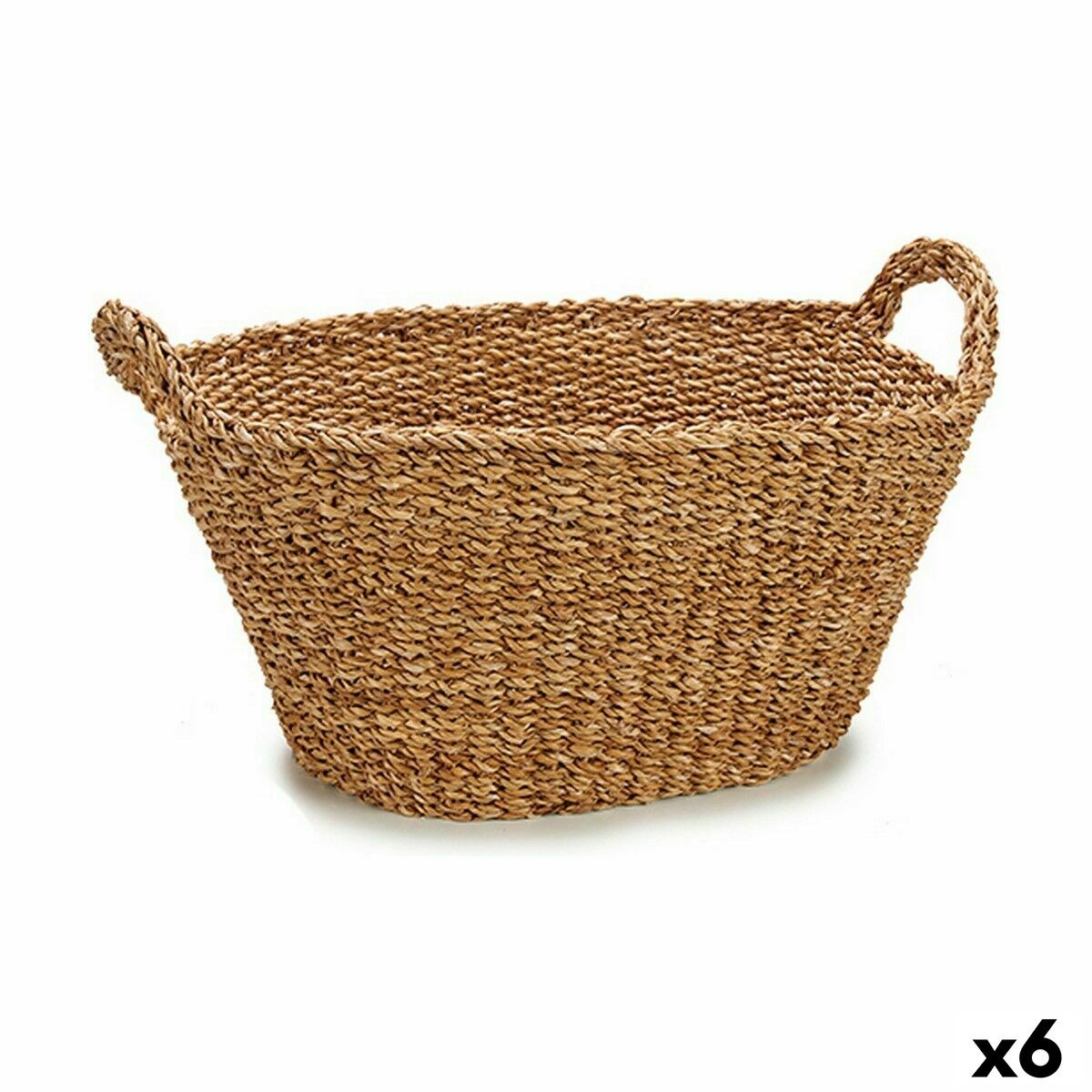 Корзина Коричневый Морские водоросли 50 L С ручками (6 штук)