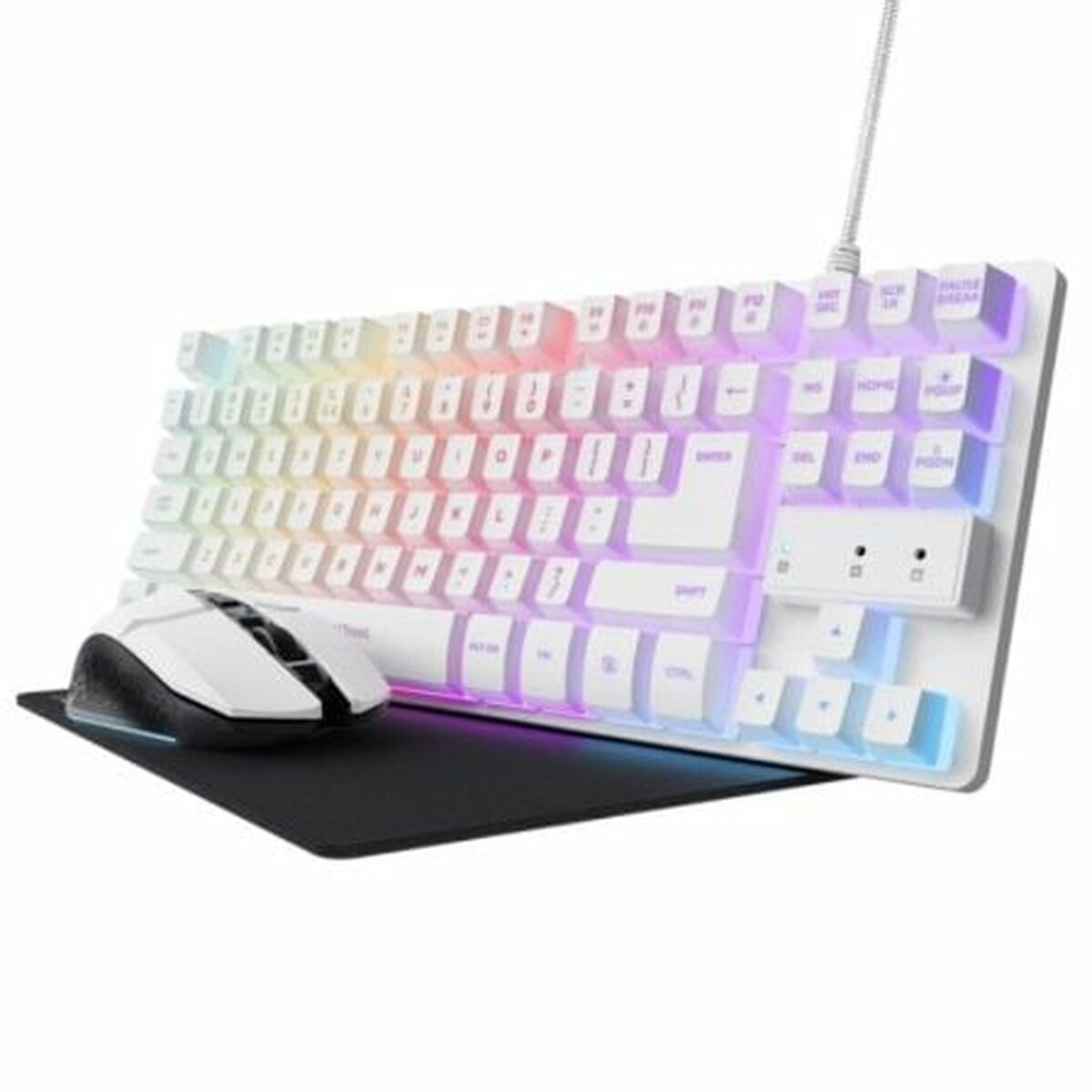 Игровые клавиатура и мышь 25233 GXT794W Разноцветный QWERTY