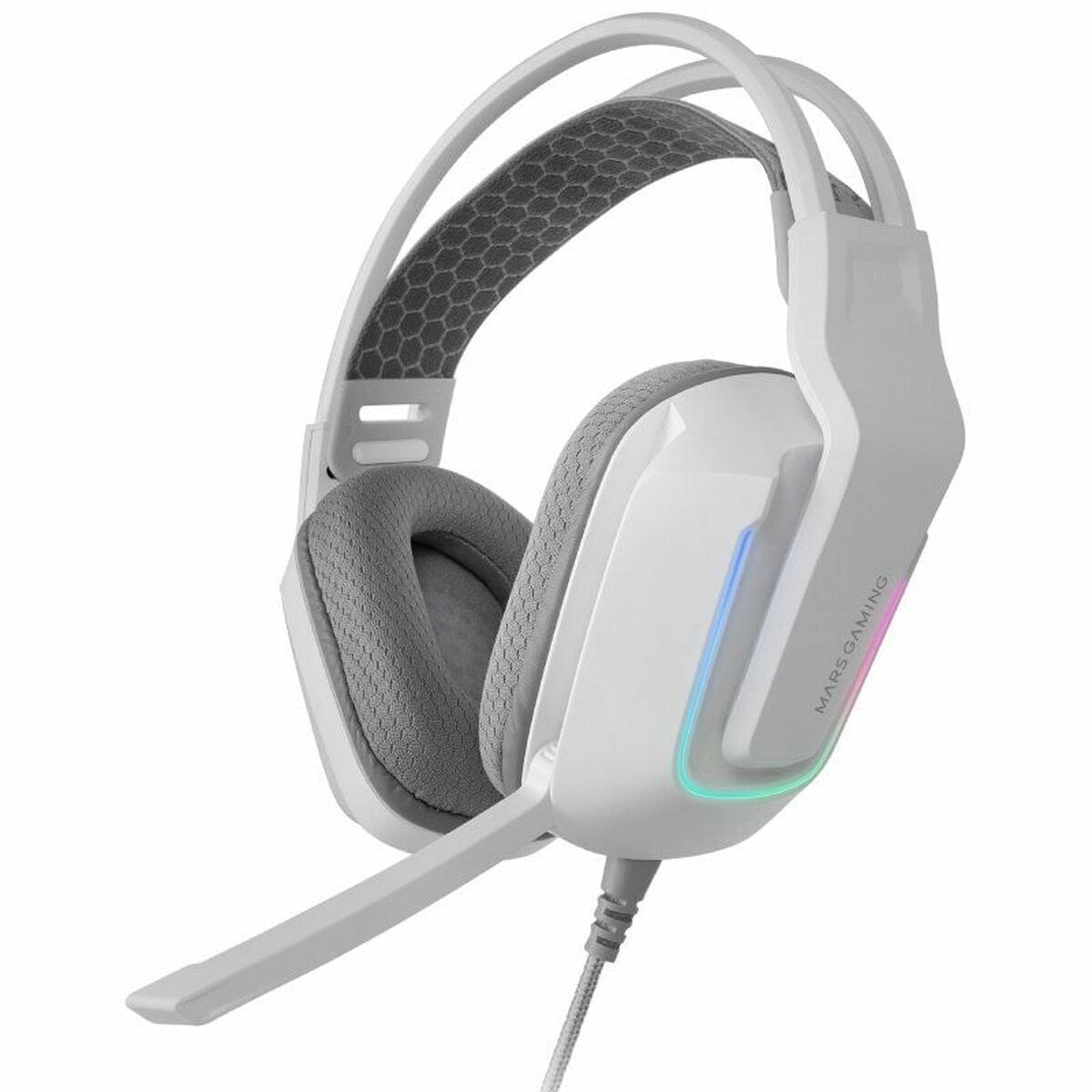 Игровые наушники с микрофоном MH-Strike Белый Разноцветный