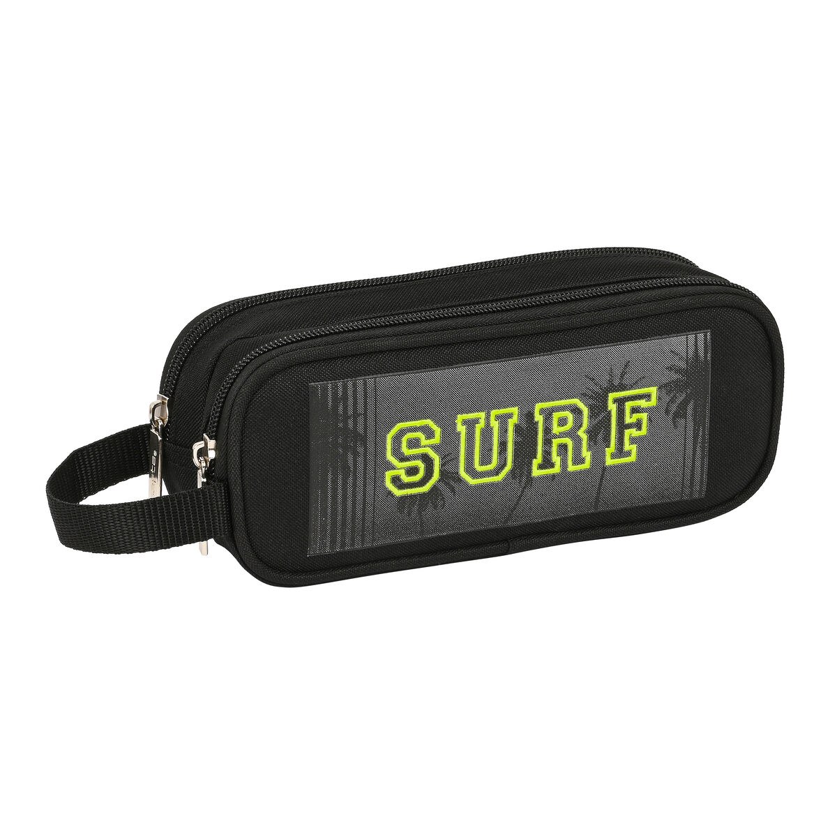 Двойной пенал Surf Чёрный (21 x 8 x 6 cm)