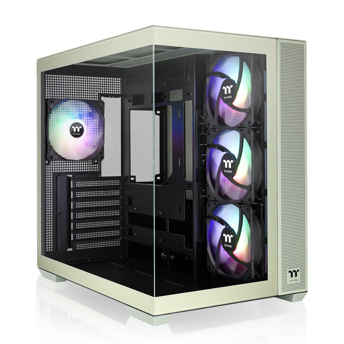 Блок полубашня ATX Galileo View 380 TG ARGB Зеленый