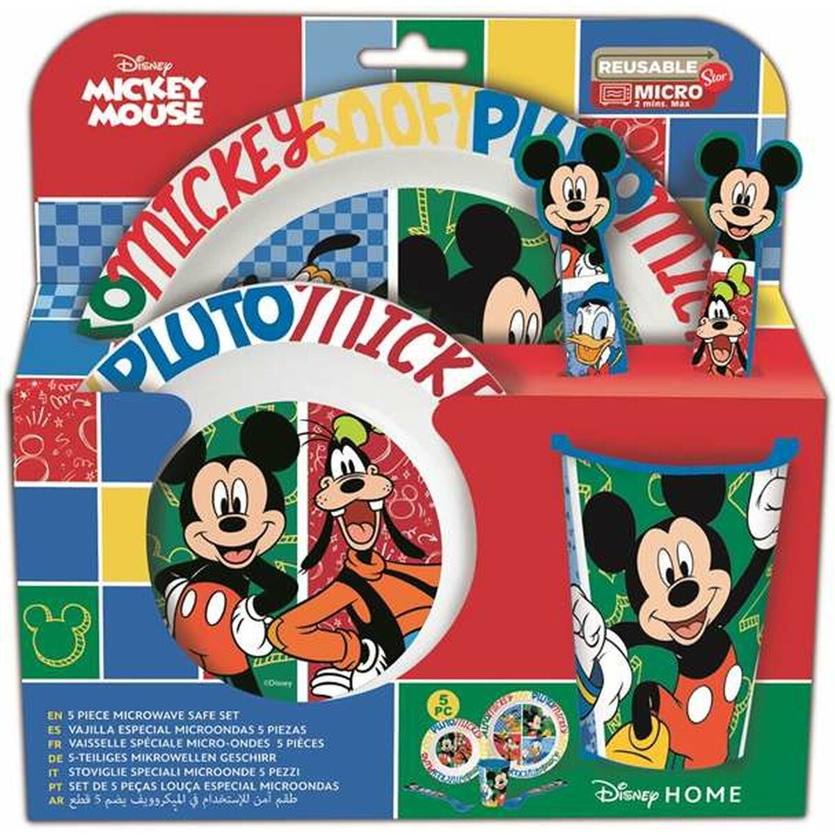 Детский набор посуды Mickey Has Fun 5 Предметы