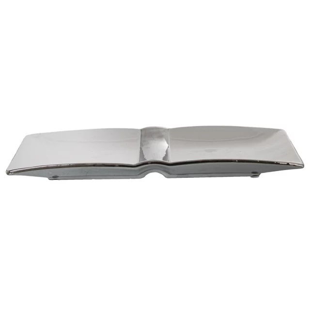 Centerpiece White Silver Ceramic 31 x 14 x 3 cm