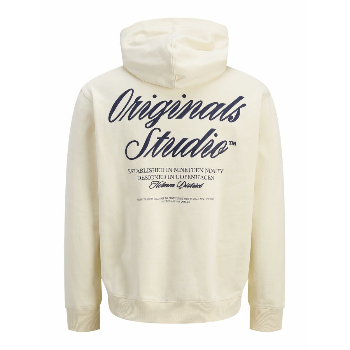Толстовка с капюшоном мужская JORNORREBRO TYPO BACK SWEAT HOOD SN 12283054 Бежевый