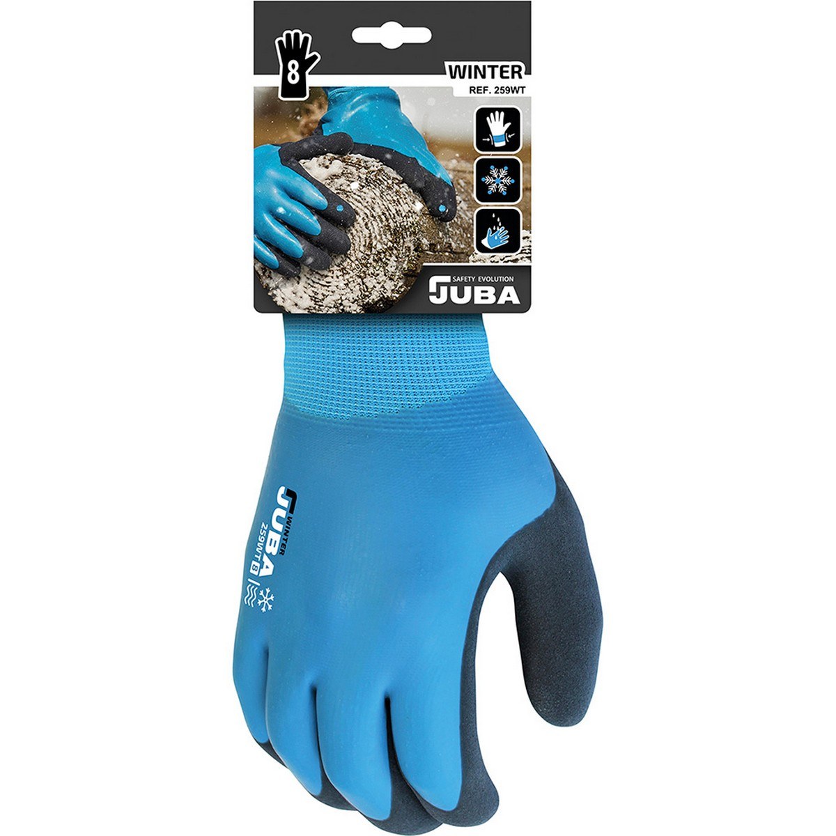 Work Gloves Blue Nitrile Cold