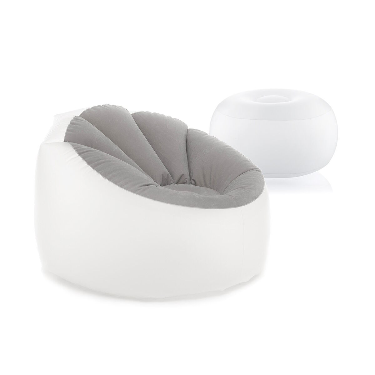 Pack Inflatable Armchair with Multicoloured LED and Inflatable Seat with Multicolour LED and Remote Control