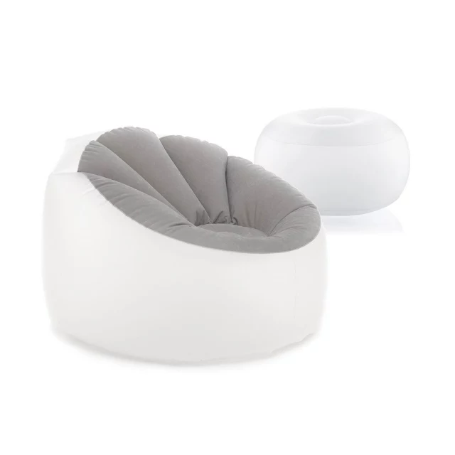 Pack Inflatable Armchair with Multicoloured LED and Inflatable Seat with Multicolour LED and Remote Control
