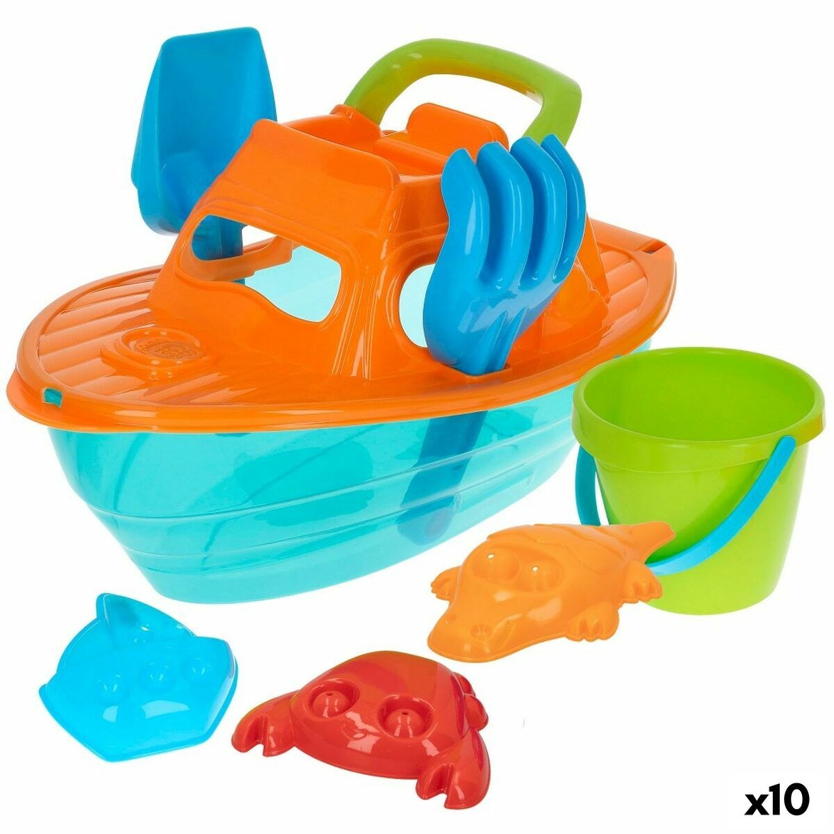 Beach toys set polypropylene (10 Units)