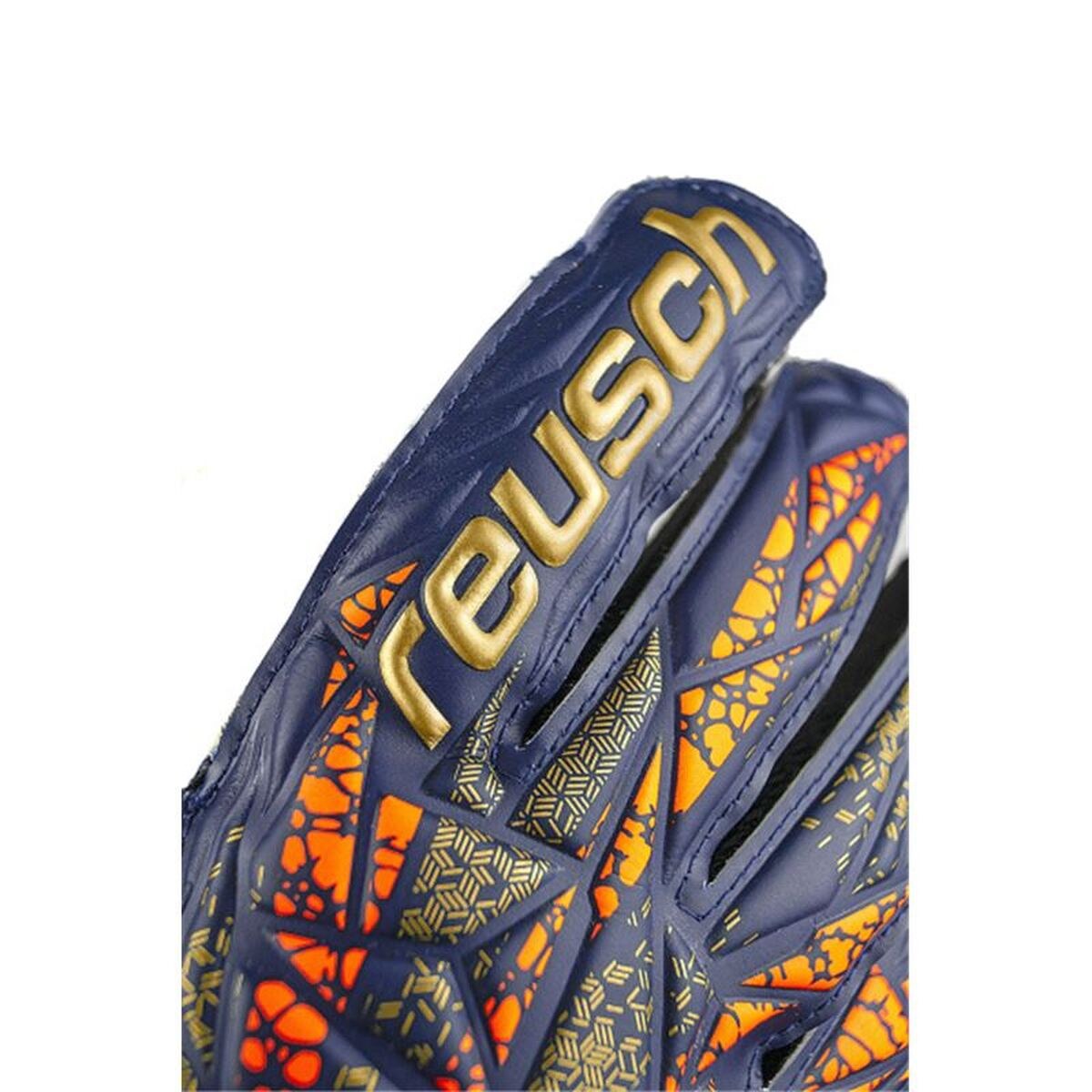 Goalkeeper Gloves Attrakt Grip Navy Blue Adults