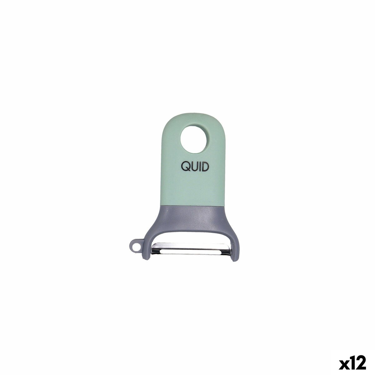 Нож для чистки овощей и фруктов Ozon Зеленый Металл 11 cm (12 штук)