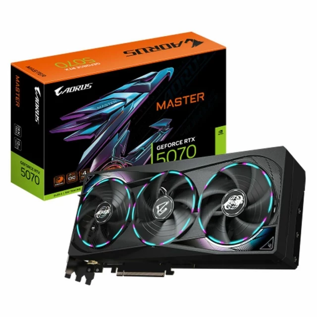 Графическая карта AORUS GeForce RTX 5070 MASTER 12G nvidia geforce rtx 5070 12 GB GDDR6 GDDR7