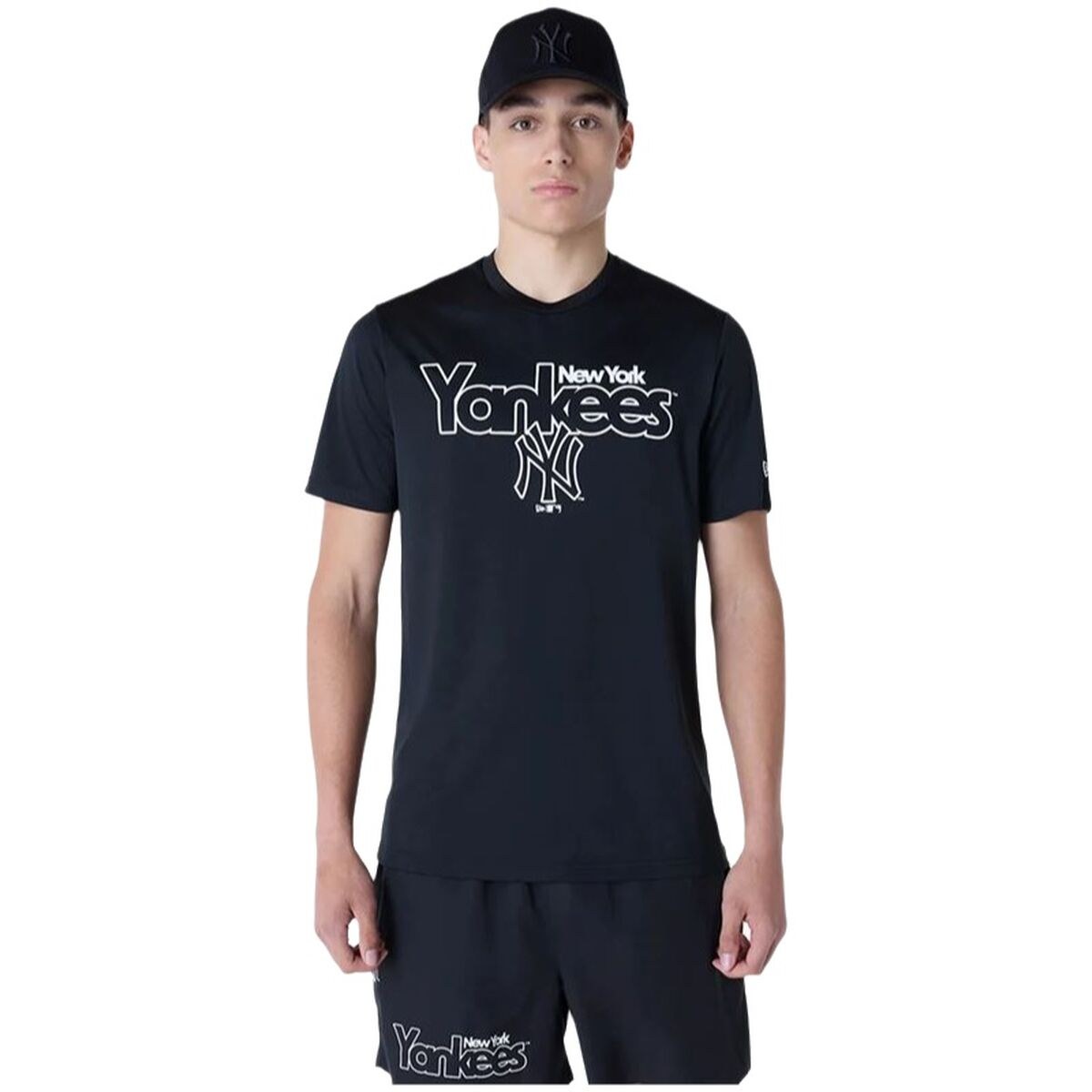 Баскетбольная футболка New York Yankees MLB Чёрный