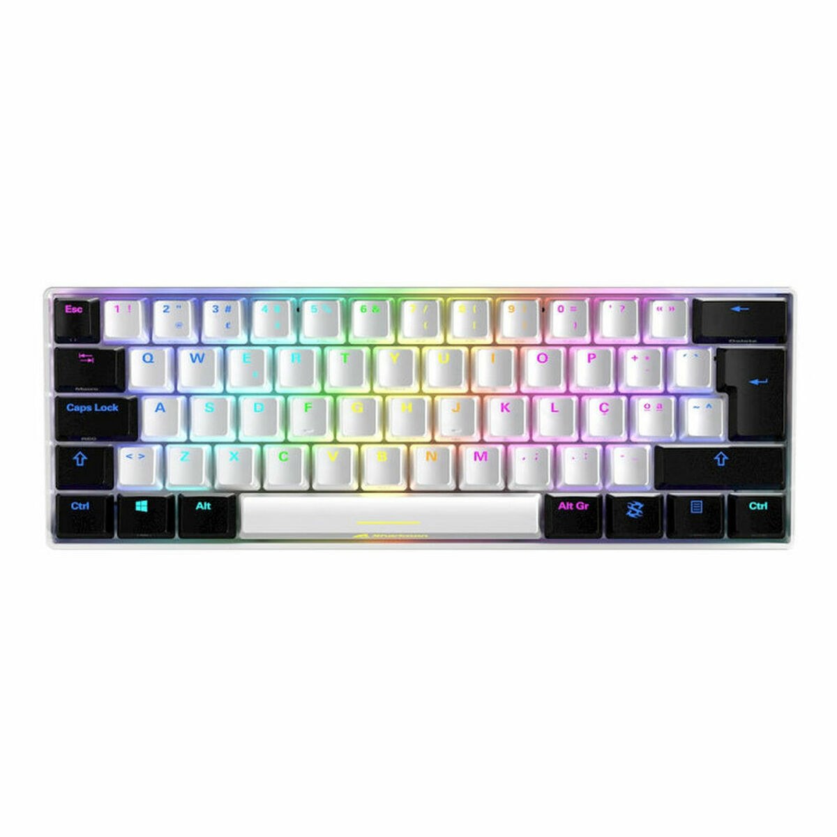 Keyboard SGK50 S4 White Spanish Spanish Qwerty