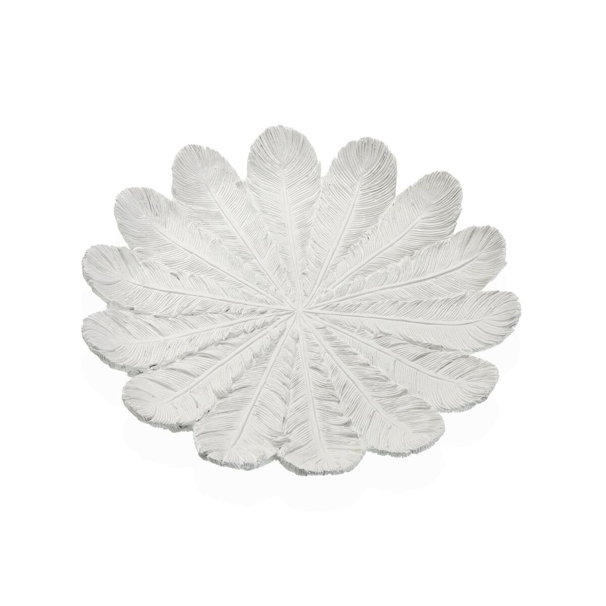 Centerpiece White Resin 2,3 X 24,2 X 30 CM Flower