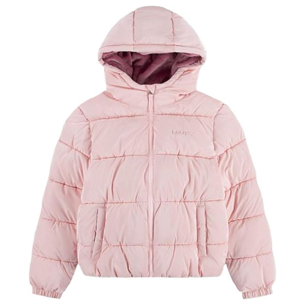 Children's Jacket Shiny Hvwt Puffer Pink