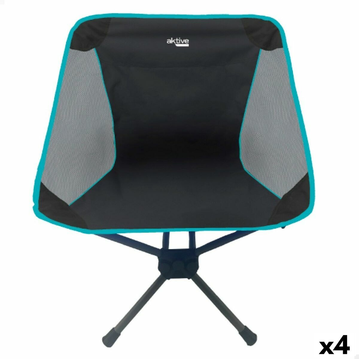 Foldable Camping Chair 58 x 66 x 46 cm (4 Units)