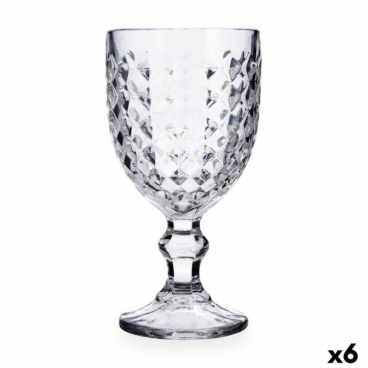 Стакан Diamond Urban Прозрачный Cтекло 340 ml (6 штук)