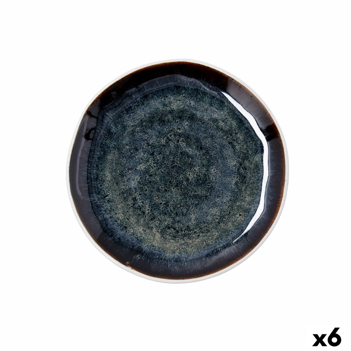 Dessert dish Elite Brown Ceramic Ø 20 cm (6 Units)