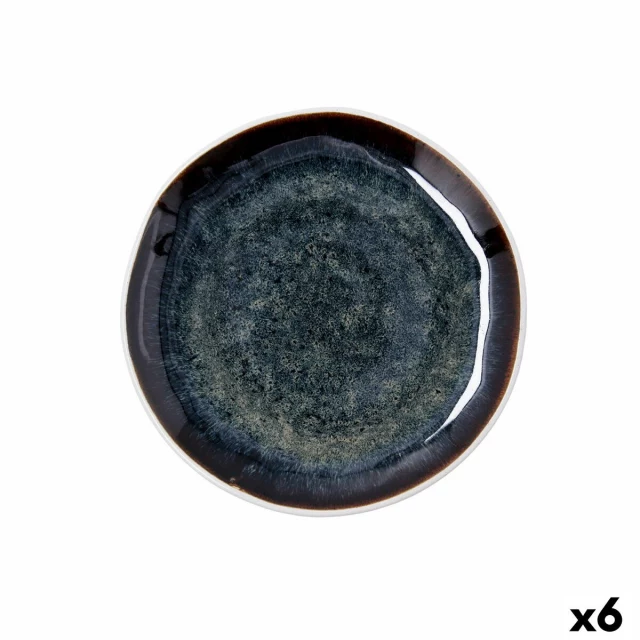 Dessert dish Elite Brown Ceramic Ø 20 cm (6 Units)
