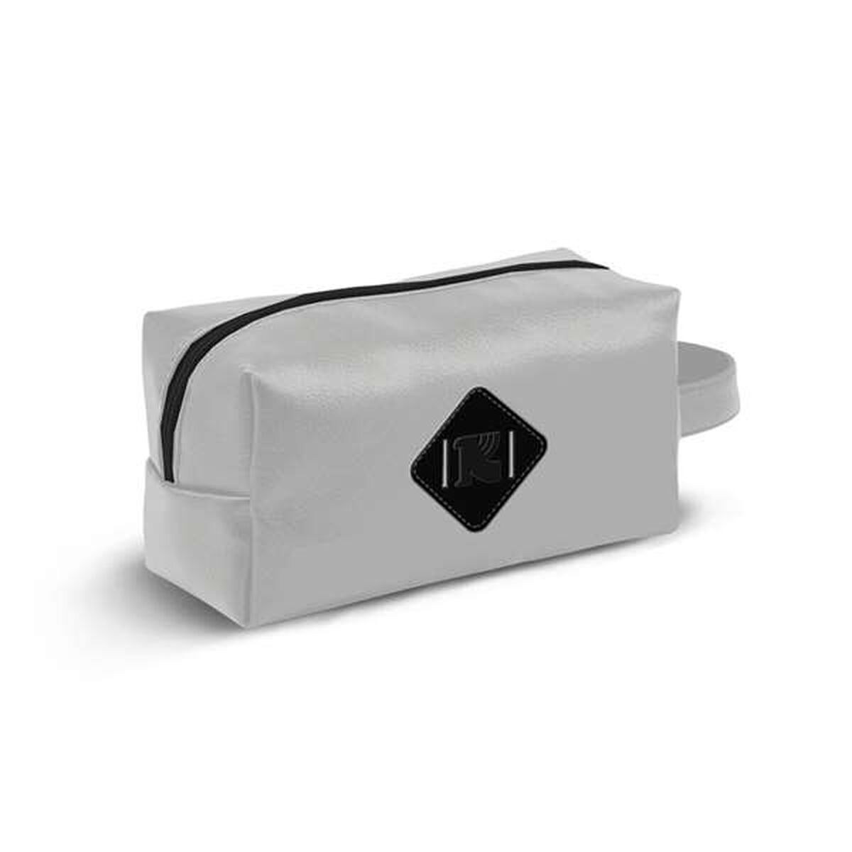 Travel Vanity Case Grey PVC 13 x 27 x 13 cm
