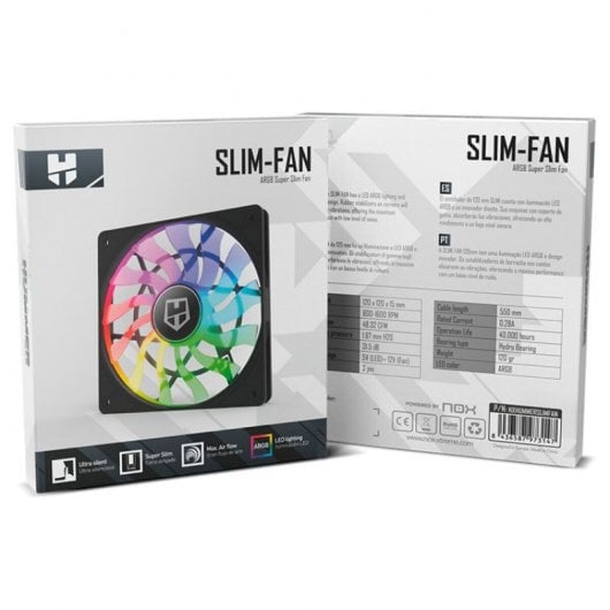 Box Ventilator Nox SLIM FAN Ø 12 cm (1 Unit)