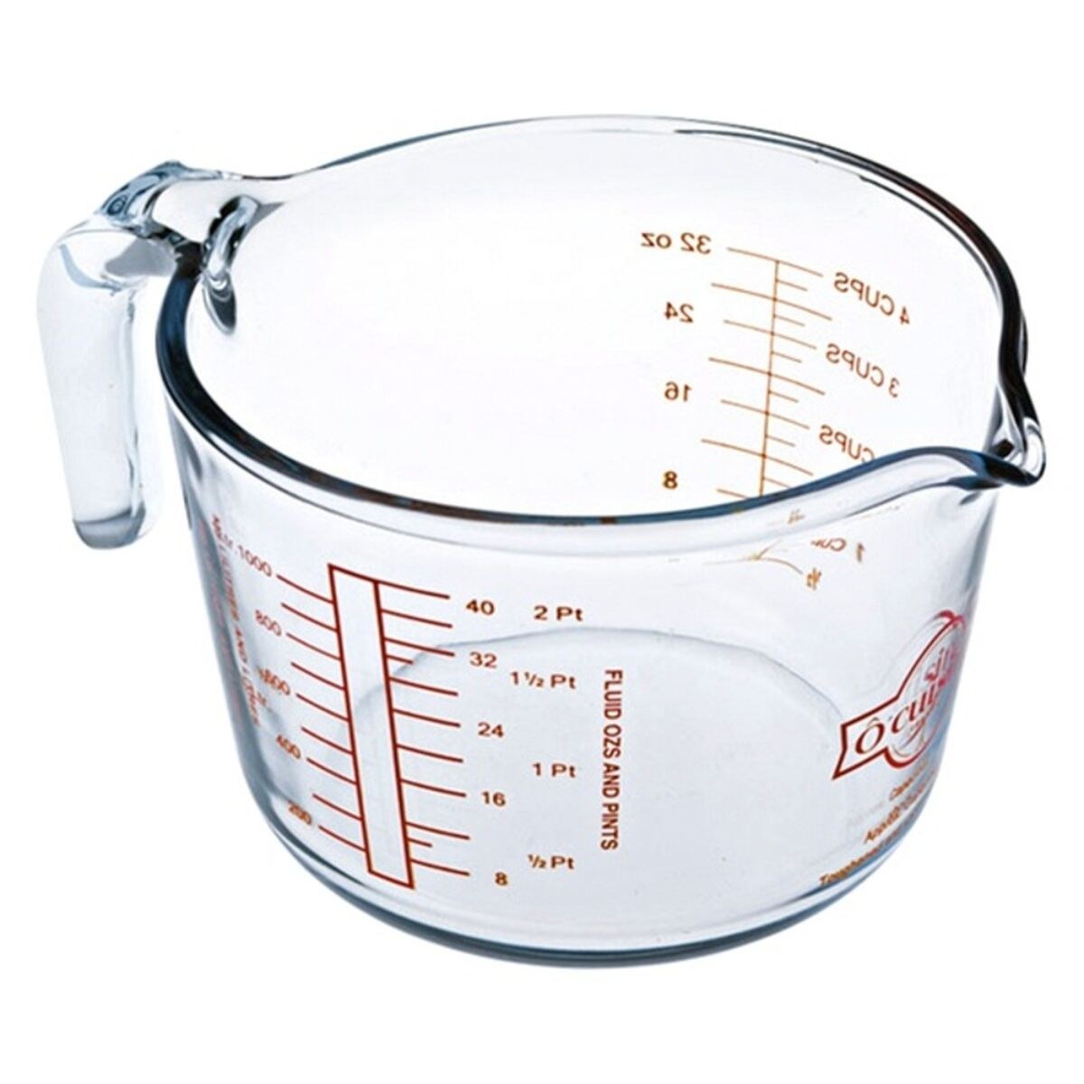 Мерная кружка Прозрачный Cтекло 1 L