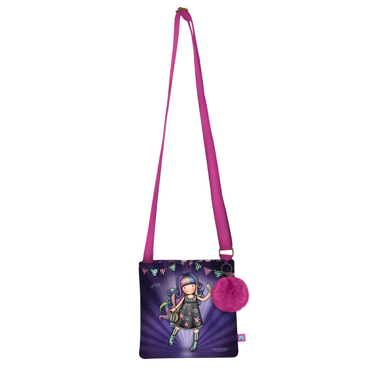 Shoulder Bag Up and away Purple (21 x 20 x 1.5 cm)