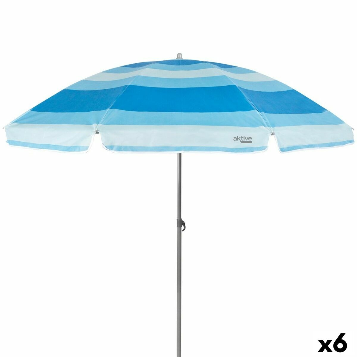 Пляжный зонт Синий полиэстер 200 x 194,5 x 200 cm (6 штук)