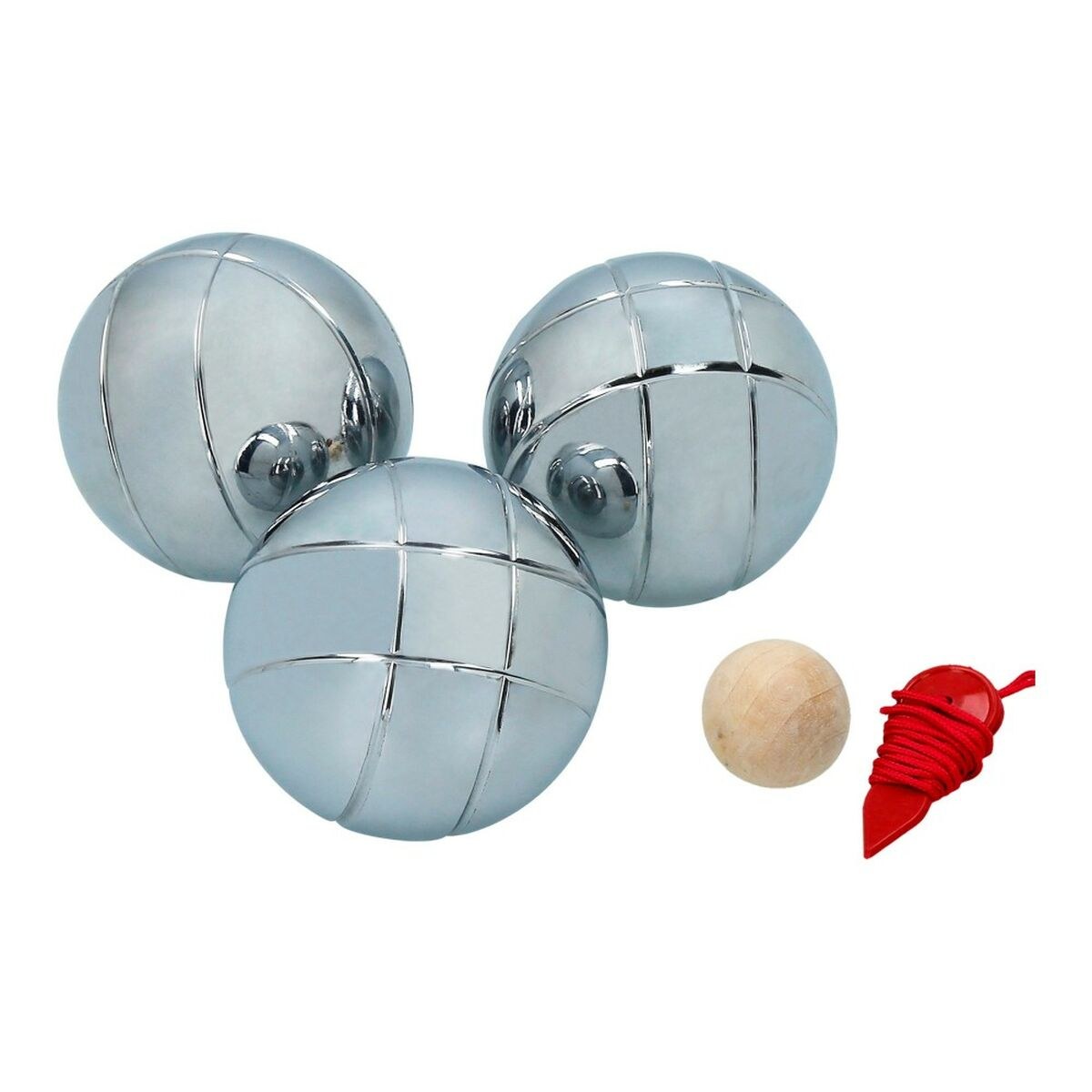 Boules Set Wood Nylon Metal 6 Units
